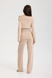 Velmere Trousers beige Lanova.pl