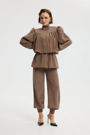 Vesper draped jacket. Vesper kurtka z drapowanym fasonem.