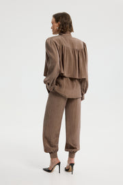 Vesper draped jacket. Vesper kurtka z drapowanym fasonem.