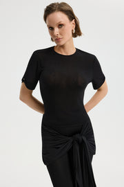 Lock czarny T-shirt