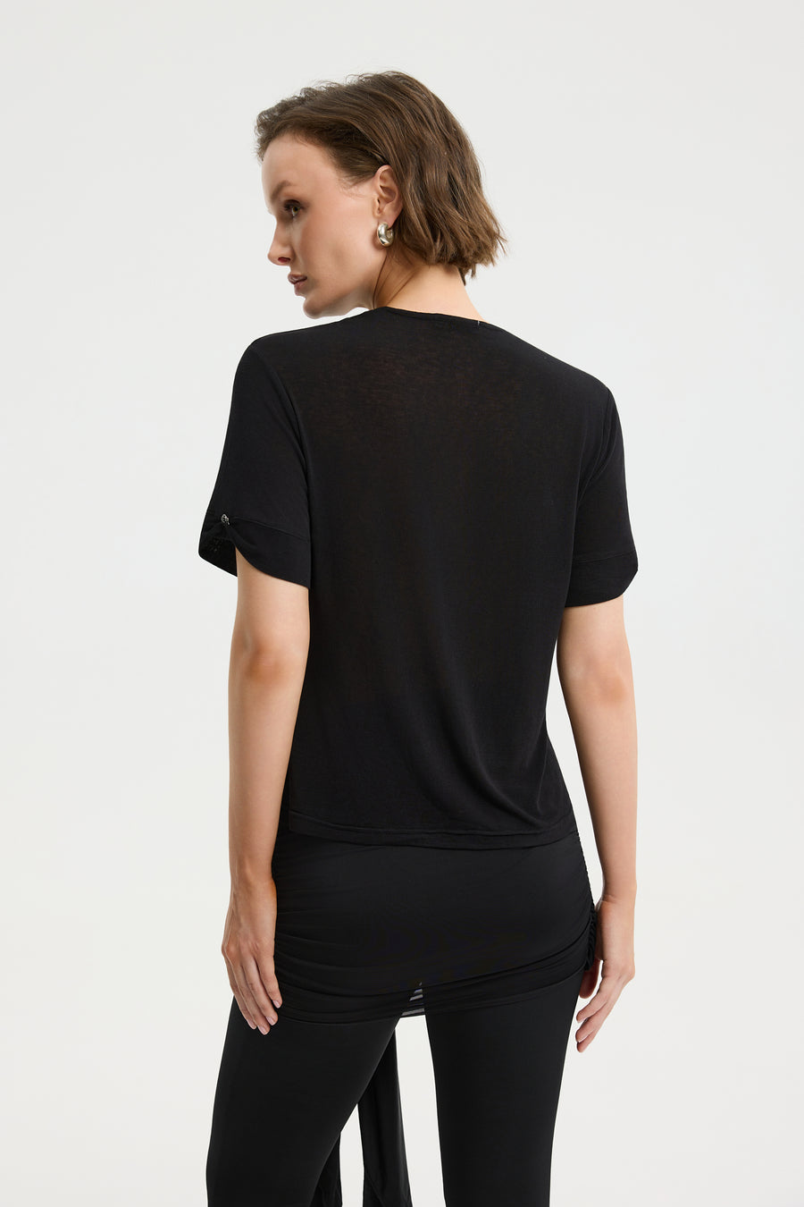 Lock czarny T-shirt
