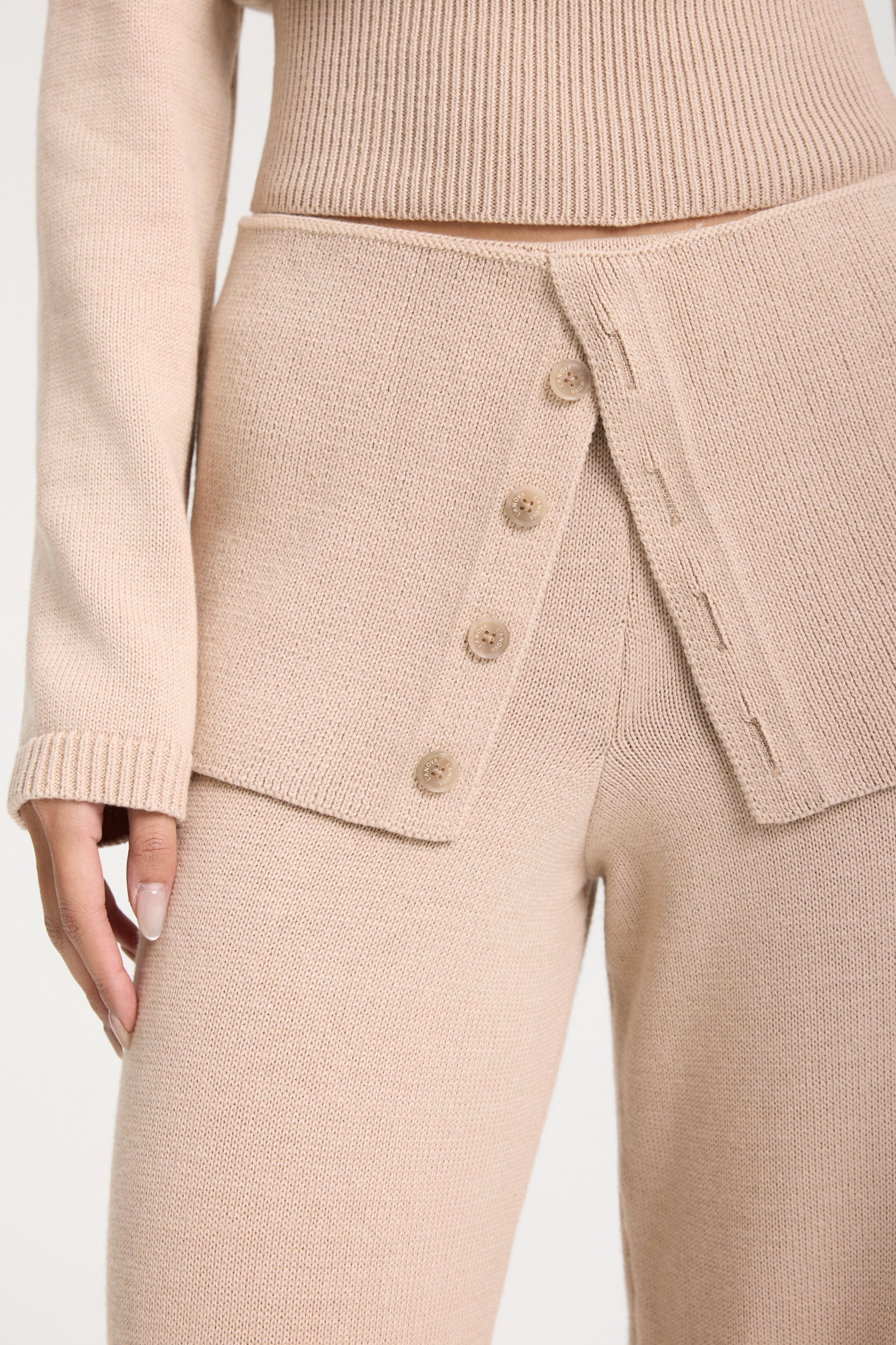 Velmere Trousers beige lanova.pl