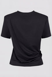 Black elegant t-shirt for women - Lune t-shirt - Lanova