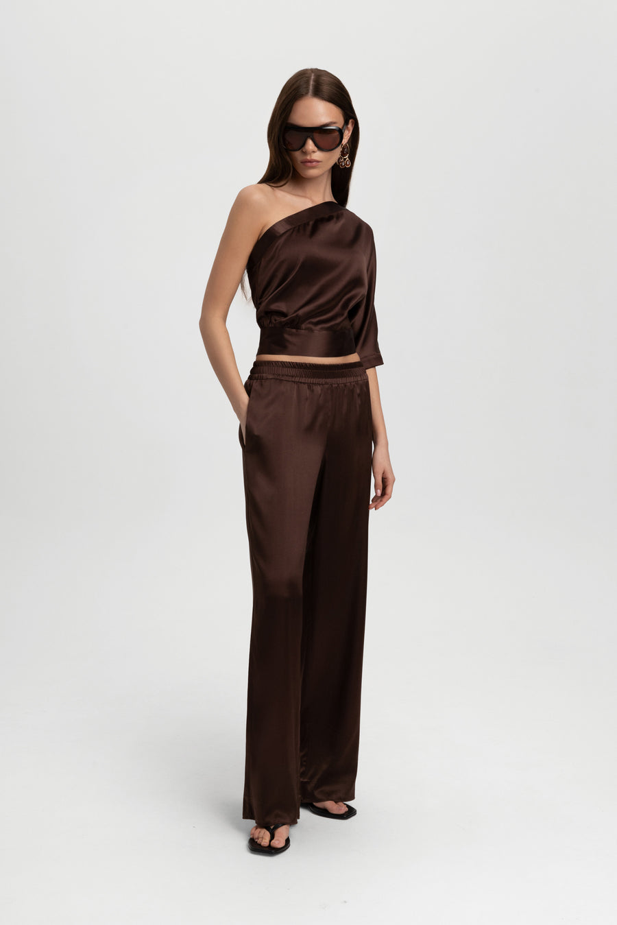 Silva one shoulder top