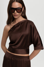 Silva one shoulder top