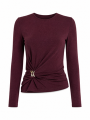 Wiśniowy longsleeve Lune