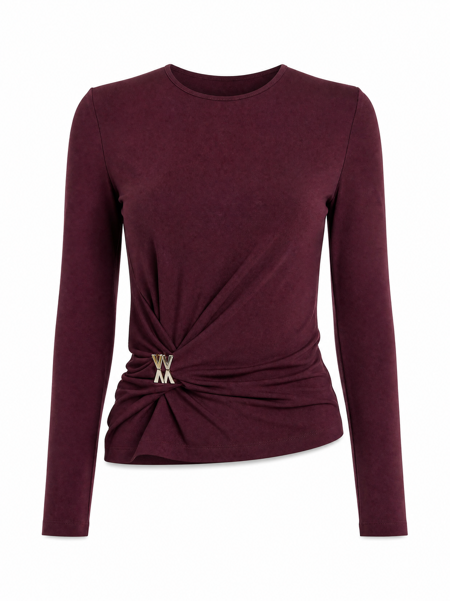 Wiśniowy longsleeve Lune