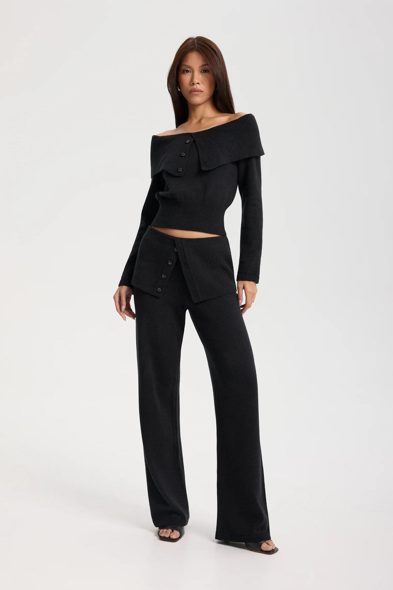 Velmere pullover graphite and Velmere Trousers graphite - Lanova