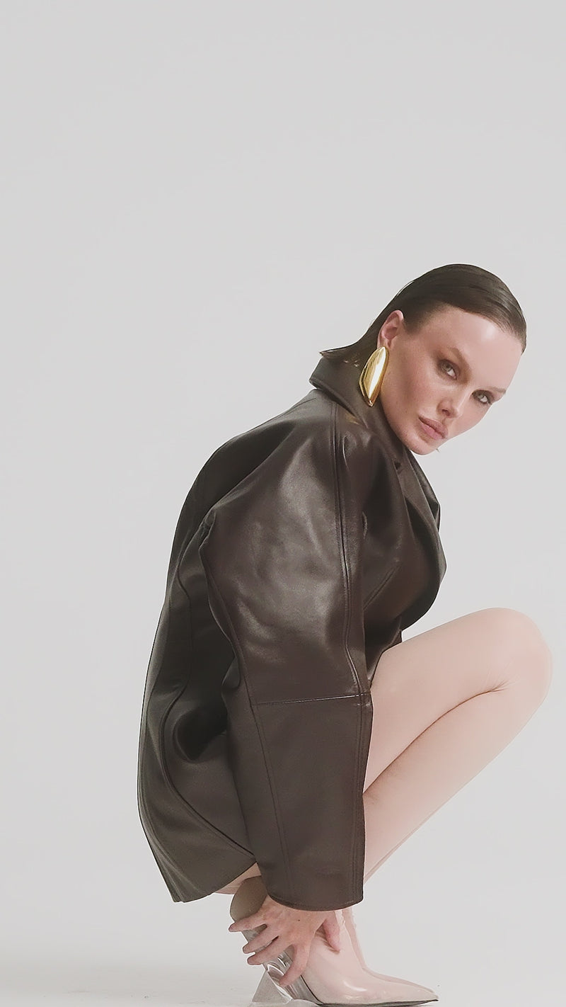 Livia leather jacket. Livia skórzana kurtka. Lanova.pl